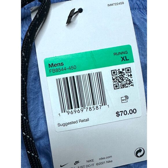 Nike Men’s XL Repel 2-n-1 Running 7" Shorts Blue Black FB8544 450 NEW - Picture 12 of 12